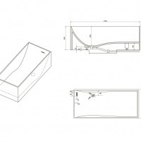 Ванна NT205 искусственный камень