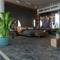 Керамогранит Cosmic black цвет керамогранитной плитки Черный