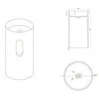 Раковина Verona Н825 искусственный камень