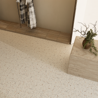 Керамогранит Terrazzo Venezia Antislip Carving цвет керамогранитной плитки Белый
