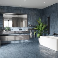 Керамогранит Metallic  Azul цвет керамогранитной плитки Синий