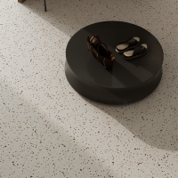 Керамогранит Terrazzo Venezia Antislip Carving цвет керамогранитной плитки Белый