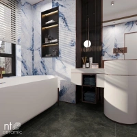 Керамогранит NTT9107P Callacata Ocean цвет керамогранитной плитки Голубой