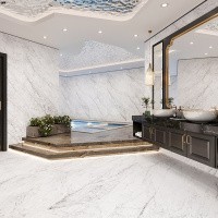 Керамогранит Carrara Elite цвет керамогранитной плитки Белый