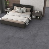 Керамогранит Zett Black цвет керамогранитной плитки Серый