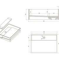 Раковина Trento искусственный камень