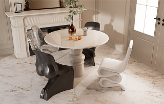 Керамогранит Cuarzo Gold Digital Satin искусственный камень Riverstone