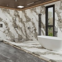 Керамогранит Bianco Struttura цвет керамогранитной плитки Серый