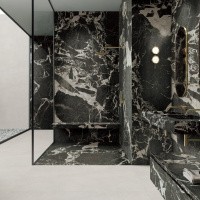 Керамогранит Portoro Black цвет керамогранитной плитки Черный