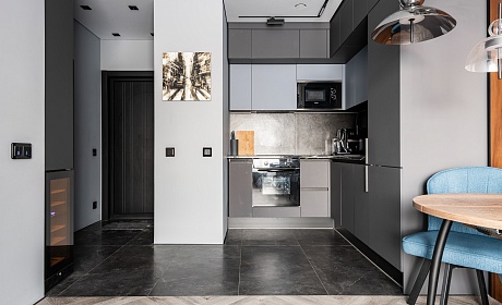 Коллекция Quanta Grey в 1-комнатной квартире