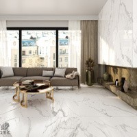 Керамогранит Statuario Infinity цвет керамогранитной плитки Белый