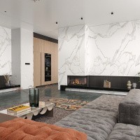 Керамогранит Calacatta Empire цвет керамогранитной плитки Белый