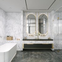 Керамогранит Onyx Smoke Carving цвет керамогранитной плитки Серый