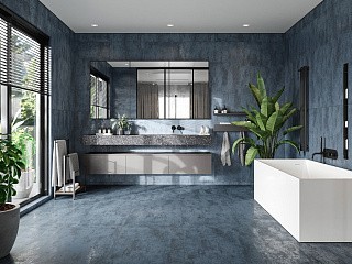 Керамогранит Metallic  Azul искусственный камень Metallic