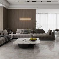 Керамогранит Mountain White Satin Glazed цвет керамогранитной плитки Бежевый