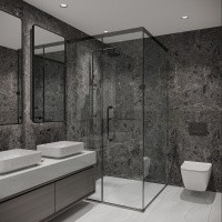 Керамогранит ROCKSTAR BLACK ABYSS цвет керамогранитной плитки Черный