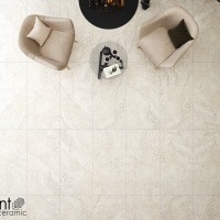 Керамогранит Travertine Bianco цвет керамогранитной плитки Бежевый