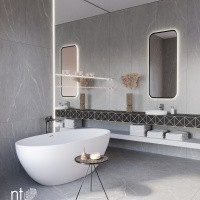 Керамогранит NTT1102 цвет керамогранитной плитки Серый