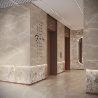 Керамогранит Terrazzo Beige Creative 4D цвет керамогранитной плитки Бежевый