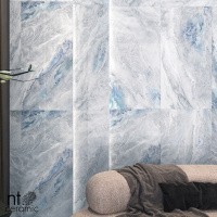 Керамогранит Cosmic blue цвет керамогранитной плитки Голубой