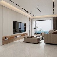 Керамогранит Botticino White Satin Glazed цвет керамогранитной плитки Белый