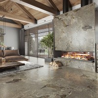 Керамогранит Stone Alpino цвет керамогранитной плитки Коричневый