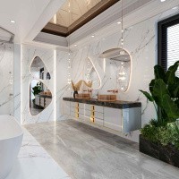 Керамогранит Calacatta Light цвет керамогранитной плитки Белый