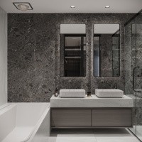 Керамогранит ROCKSTAR BLACK ABYSS цвет керамогранитной плитки Черный