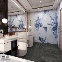 Керамогранит NTT9107P Callacata Ocean цвет керамогранитной плитки Голубой