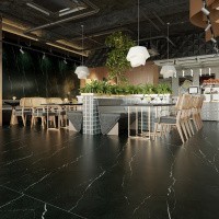 Керамогранит Nero Marquina цвет керамогранитной плитки Черный