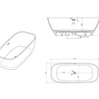 Ванна NT202 искусственный камень