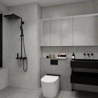 Керамогранит Concrete Light Satin Glazed цвет керамогранитной плитки Серый