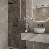 Керамогранит AXION SHINY SLATE цвет керамогранитной плитки Серый