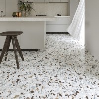 Керамогранит Terrazzo White цвет керамогранитной плитки Калаката