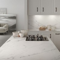 Керамогранит Calacatta Light цвет керамогранитной плитки Белый