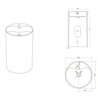 Раковина Rimini искусственный камень