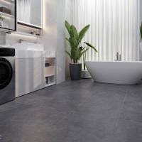 Керамогранит Zett Black цвет керамогранитной плитки Серый