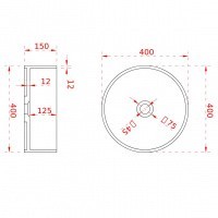 Раковина Amaro искусственный камень