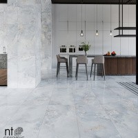 Керамогранит Onyx Solano Blue цвет керамогранитной плитки Голубой