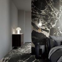 Керамогранит Portoro Black цвет керамогранитной плитки Черный