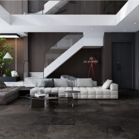 Керамогранит Slate Brown Mat цвет керамогранитной плитки Черный