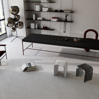 Керамогранит Limestone Smoke Antislip Carving цвет керамогранитной плитки Серый