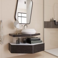 Керамогранит Lux Shine Donut Glossy цвет керамогранитной плитки Бежевый