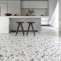 Керамогранит Terrazzo White цвет керамогранитной плитки Калаката