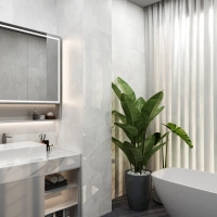 Керамогранит Cemento Bianco цвет керамогранитной плитки Серый