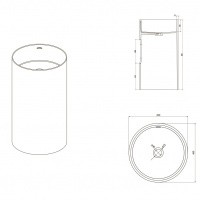 Раковина Siena искусственный камень