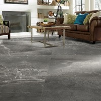 Керамогранит Slate Black цвет керамогранитной плитки Серый