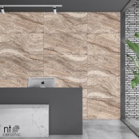 Керамогранит Gravel Equador цвет керамогранитной плитки Коричневый