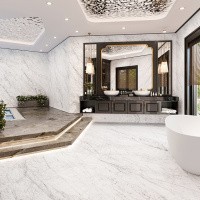 Керамогранит Carrara Elite цвет керамогранитной плитки Белый