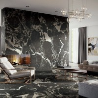 Керамогранит Portoro Black цвет керамогранитной плитки Черный